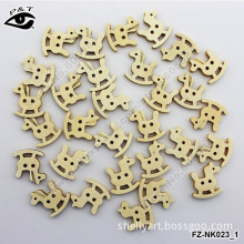 20X22MM Animal Horse Shape Button Wood Buttons for Clothing DIY Sewing Accessories Decorations